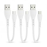 GHNTJAP USB Type C ケーブル 【15CM 3本】 USB A to USB C ケーブル 短い 3A急速充電 USB2.0データ転送 iPhone17/Galaxy/Xiaomi/Switchその他タイプc機器対応 ホワイト 0.15m