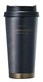海外限定 スタバ エルマブラックヘリテージタンブラー Starbucks SS Elma black heritage tumbler 473ml [並行輸入品] (ブラック)