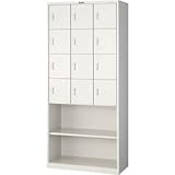 トラスコ 小物入れロッカー 3列タイプ 12人用 SVP12AAW