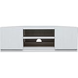 テレビ台 コーナー キャスター付き 幅110×奥行48×高さ36cm ホワイト 97422