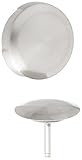 Geberit 151.553.ID.1 Euro Turn Control Bath Waste and Overflow Trim Kit Only, Brushed Nickel [並行輸入品]