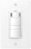 DewStop FS-325-W1 Adjustable Bathroom Fan Control and Light Switch, White by DewStop