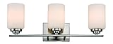 Trans Globe Lighting 70523 BN 3-Light Bath Bar, Brushed Nickel [並行輸入品]
