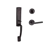 Baldwin FDMIAXTUBLCRR112 Reserve Full Dummy Handleset Miami x Tube with Contemporary Round Rose in A