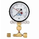 FUSO 75Φ置針付圧力計チーズアダプタ付 FS-850C