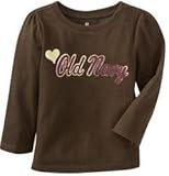 OLD NAVY Ｔシャツ 長袖 （ブラウン）【月齢：6ヶ月～1歳半】（並行輸入品） (6-12M（6ヶ月～1歳）)