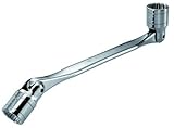 Stanley Proto Facom FF-66A.5/8X3/4 Satin Double Flex-Head Socket Wrench 5/8-Inch by 3/4-Inch 12 Poin