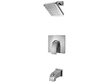 Pfister G89-8DFK G89-8DFK Kenzo Single Handle Tub and Shower Combo Trim, Brushed Nickel [並行輸入品]