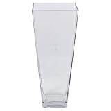 Essential D?cor Entrada Collection Glass Vase, 19.75 by 6-Inch, Clear [並行輸入品]