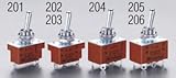 エスコ 2極単投 トグルスイッチ 125V 15A 12mm EA940DH-204