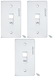 E-Lock Switch Guard White, 3 Count by E-Lock Switch Guard White