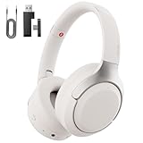 ワイヤレスヘッドホン ゲーミングヘッドホン Earaku (イアラク) Bluetooth5.4 2.4G低遅延 ANCモード切替自由 有線 無線 両用 4WAY接続 最大60時間音楽再生 外音取り込み マルチポイント対応 ブルートゥース ヘッドホン マイク内蔵 PS5 PS4 Switch 動画視聴 スポーツ中継 日本語説明書 (ホワイト)