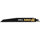 DEWALT DWA4166 6-Inch 6TPI 2X Reciprocating Saw Blade (5-Pack) [並行輸入品]