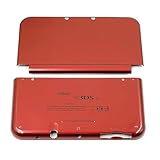 New3DSXL 予備ハウジングケース A/E フェイスシェルセット くすんだ赤色の交換用、3DS New3DS XL LL 3DSXL 3DSLL New3DSLL ゲーム機用、ダークレッドの上下面プレートカバープレートカバープレート 2個