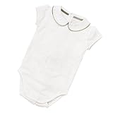 [バーバリーベビー] BURBERRY BABY ベビー服 襟付き 半袖ロンパース B97267WHT 12Mサイズ
