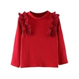 enchante petit(アンシャンテ プティ) キッズ 子供 もっちりチュールフリルデザインカットソー ≪全8色≫ 140cm #カーキ