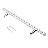 Dolity 10サイズ選ぶ　ネジ付き　Tバーハンドル　キャビネット　引き出し　プルノブ　防錆　防蝕　ステンレススチール製 - 200mm 8インチ