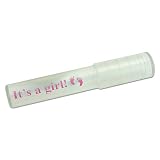 It 's A Girl 。クリアプラスチック伸縮式シガーチューブby木製シューズデザイン
