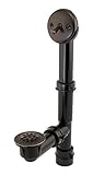 Americanバルブtd2rbtl Bath Drain 1 – 1 / 2インチTripレバーブラックポリパイプトリム、オイル研磨ブロンズ