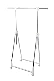 パール金属 スムーズハンガーラック ホワイト 耐荷重 15kg 幅 60.5-99.5cm N-8253