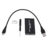 KESOTO 互換性　USB 3.1タイプC→mSATA SSDエンクロージャーモバイルハードディスク　全2色 - ブラック