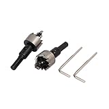 uxcell　ホールソー　21mmカッティング直径　69mm長さ　HSS　スプリング　ロード　ツイスト　ドリル　カッター　2本いり