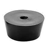 uxcell ゴム足バンパー D21x18xH10mm ブラック 耐久性 保護パッド 取付簡単