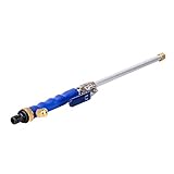 Rocomoco 散水ノズル ストレート式 高圧洗浄 スプレー ワッシャー 洗車 園芸 掃除 ロング 全長46cm