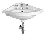Whitehaus ar884中国29 – 7 / 10 "壁マウントコーナーバスルームシンクwith Single FAU、 1.2 AR884-WH 1