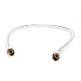 uxcell シャワーホースパイプ　柔軟パイプ　メタル製　水ヒーター　70cm長さ　浴室