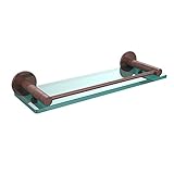 Allied Brass FR-1/16G-CA 16-Inch Glass Shelf with Rail [並行輸入品]