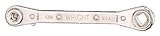 Wright Tool 9396 1/4-Inch to 3/16-Inch Square by 3/8-Inch to 5/16-Inch Square Ratcheting Box Wrenche