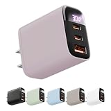iPhone 充電器 アダプタ タイプc 急速充電器 30W PD急速充電アダプター Type-C 充電器 スマートディスプレイ搭載 ACアダプター USBポート & USB Cポート 充電器 PSE認証商品 USB-A 壁面充電器 チャージャー スマートフォンi-Phone16 その他各種の機器と互換性あり（ドーンピンク）