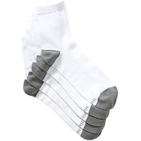 Hanes Men's Cotton Blend Quarter Crew Socks (5 Pack)