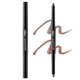 Visee(ヴィセ) ボリューム Wリップライナー 01 ピーチベージュ&ウォームブラウン 0.5g 無香料 オーバーリップ 粘膜 保湿 くり出しタイプ