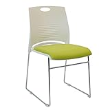 CICINELL ミーティングチェア 会議椅子 スタッキング 軽量 メッシュ ループ脚 ワークチェア 休憩室 グリーン