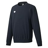 [デサント] スウェット トレーナー クルーネック 丸首 シンプル 吸汗 ストレッチ メンズ チーム 定番 BLK(DTM-2602B) XA