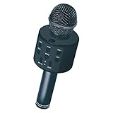 applife Bluetooth カラオケマイク ブラック | ポータブルスピーカー ボイスチェンジ ボーカルカット 家庭用 カラオケ パーティー ハンズフリー通話 microSD USBフラッシュメモリ USB充電式 Bluetooth Ver.5.0