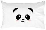 Oh, Susannah Panda Face Toddler Size Pillowcase (1 Pillow Cover 14 x 20.5 Inches) by Oh, Susannah