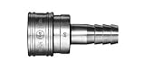 日東工器 中圧用TSPカプラ ソケット(ホース取付用) 3/8inch ステンレス鋼 3TSH-X100-SUS