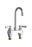 シカゴ洗面895-ab商用グレードセンターセット洗面所蛇口高アーチ、 .938 895-ABCP 1