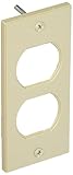 Hubbell HBLST302SI Faceplate Screw Mount Duplex Ivory [並行輸入品]