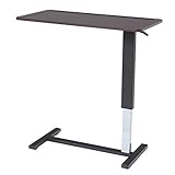 82-720 ダークブラウン 昇降テーブル ファロン 90幅昇降テーブル 多用途 サイドテーブル キャスター付 防水 ベッドサイド 補助テーブル ヤマソロ 新築 お祝い 父の日 母の日 プレゼント ヤマソロ 【送料無料】