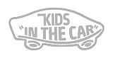 【全16色】人気!キッズ イン カー ステッカー!Kids in car Sticker /車用/シール/ Vinyl/Decal /バイナル/デカール/ステッカー/KIC-1 (シルバー) [並行輸