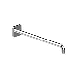 KWC洗面z.537.511.127正方形シャワーアーム、450 mm、ステンレススチール