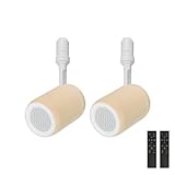 JIASONG ダクトレール スピーカー レール用 Bluetooth スピーカー付きライト ポータブル 小型 ブルートゥース リモコン付き ブラック ホワイト ブルー グレー サクラピンク 照明一体型 レールライト対応 部屋 リビングダイニング キッチン 寝室 美容院 店舗 (サクラピンク, 2台「リビング・カフェ向け」)