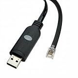 DSD TECH SH-RJ12B USB RJ12 RJ11 6P4C RS232 シリアル ケーブル(ブラック)
