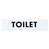 シロクマ チークサイン TOILET NP-10-3 180m/m×45m/m×2.5t 白