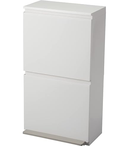 Amazon｜ダストボックス/蓋付きゴミ箱 [2分別] 幅55cm キャスター付き