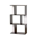 岩附 ジグザグラック オープン 3段 収納 IW-1205 ダークブラウン IW-1205 IW-1205